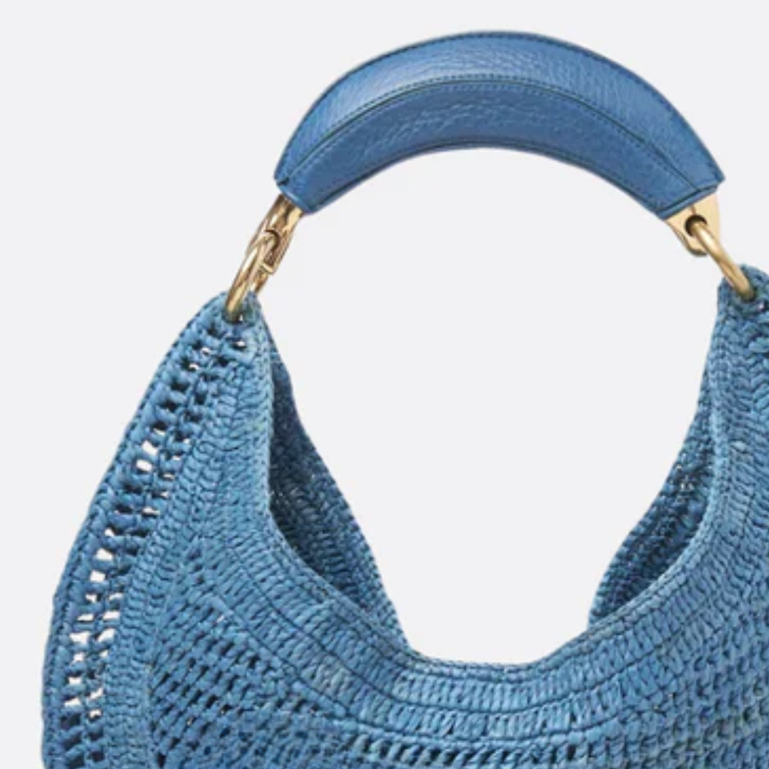 CH Bag. Hot Summer Banana Made of Raffia